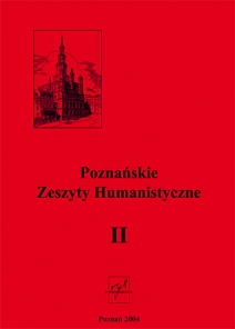 Adam Czabański (red.), Poznańskie Zeszyty Humanistyczne, t. II