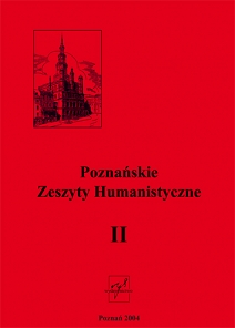 Adam Czabański (red.), Poznańskie Zeszyty Humanistyczne, t. II