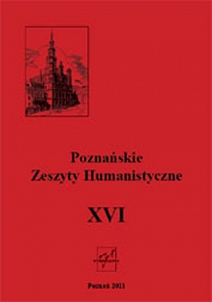 Adam Czabański (red.), Poznańskie Zeszyty Humanistyczne, t. XVI